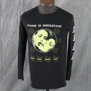 TON Gildan Black Long Sleeve Tee with Green Graphic Type O Negative